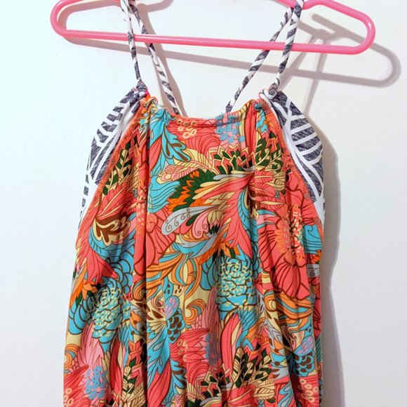 MAAJI Girls One Piece Swimsuit Multi-Color Tropical Print Size 8 yrs - Picture 3 of 7